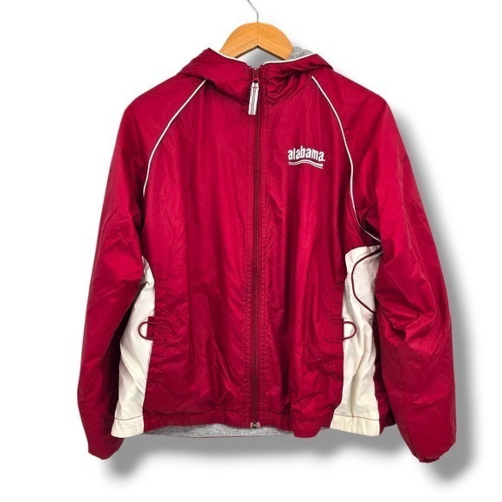 Red Oak Alabama Crimson Tide Windbreaker Jacket‎ Full Zip Hooded Size M